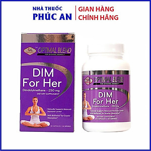Viên uống hỗ trợ cân bằng nội tiết tố nữ Dim For Her Olympian Labs Mỹ 30 viên