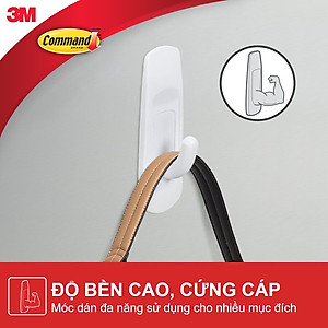 Bộ 6 Móc dán tường Command 3M cỡ vừa chịu lực 1.3kg - Gói ưu đãi, độ bền cao, bám cực chắc, tháo cực dễ, không khoan đục, không bong tróc, không gây hại bề mặt 17101 - 6VP