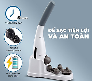 Máy massage cầm tay hồng ngoại OKACHI LUXURY JP-M610 (Trắng) 