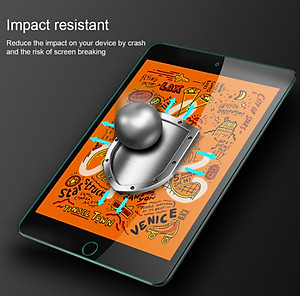 Miếng dán màn hình kính cường lực cho iPad 8 10.2 inch 2020 hiệu Nillkin Amazing H+ (mỏng 0.2 mm, vát cạnh 2.5D, chống trầy, chống va đập) - Hàng chính hãng