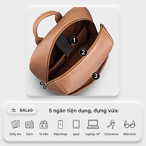 Balo Lata ( Thời trang nam công sở cỡ lớn - Balo da BAL60 )