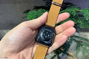 Dây Đeo Apple Watch 49mm 46mm 45mm 44mm 42mm, Chất Liệu Da Bò Cao Cấp, Phong Cách Vintage Hoài Cổ, Tương Thích Các Phiên Bản Series Ultra2/Ultra/SE2/SE/10/9/8/7/6/5/4/3/2/1