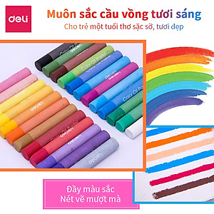 Bút Sáp Dầu Chuyên Nghiệp Deli - Hộp Giấy - 24/36 Màu - 72087 / 72088