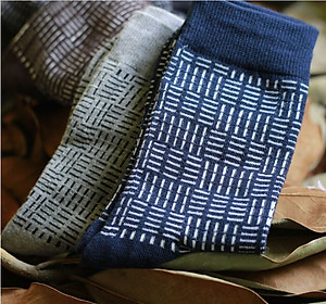 SET 5 tất nam dài đi giày tây công sở họa tiết caro nhỏ MM3