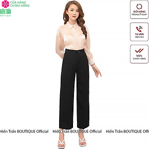 Quần ống rộng nữ Hiền Trần BOUTIQUE siêu xinh, mặc chân dài như siêu mẫu