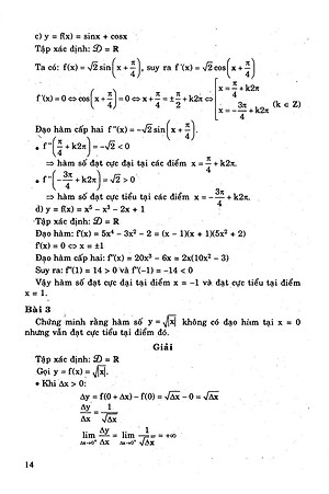 Sách Giải Bài Tập Toán - Đại Số Giải Tích Lớp 12