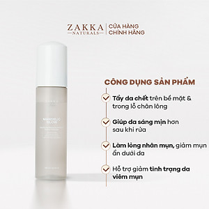 Bộ Đôi Zakka Naturals Sữa Rửa Mặt Mandelic 185ml và Sữa Rửa Mặt Hoa Cúc 185g Hỗ Trợ Làm Sạch Dịu Nhẹ và Giúp Da Sáng Mịn Hơn Sau Khi Rửa