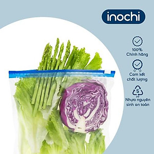 Túi zipper đa năng Shinshen 3L (có khoá kéo loại xanh - đáy mở rộng) - Hộp 20 túi