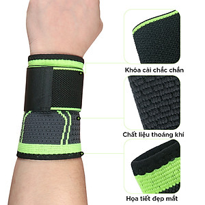 Băng quấn bảo vệ , cố định cổ tay , vải có giãn thoải mái , bảo vệ khỏi chấn thương, trật cổ tay , Băng quấn cổ tay gym , Yoga, thể hình Cleacco Boro Sport