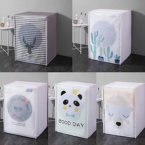 Bạt Áo Trùm Máy Giặt Cửa Trên, Cửa Ngang Vải Dù Siêu Dày, Chống Thấm Nước, Không Phai Màu - (Giao Màu - Họa Tiết Ngẫu Nhiên)