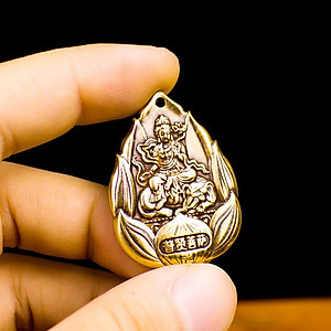 Dây chuyền mặt Phật Bản Mệnh hoa sen bằng đồng - MV02