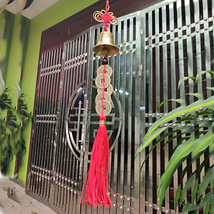 Chuông gió đồng xâu xu ngũ đế phong thủy