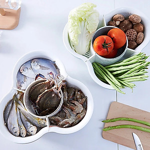 Rỗ đựng thực phẩm , rau ,củ , quả 4 ngăn có thể tháo rời - Hàng chính hãng 
