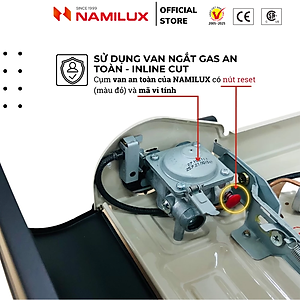 Bếp Gas Mini NaMilux NH-032PS│Đầu Đốt Cyclone│Tiết Kiệm Gas│Van Ngắt Gas An Toàn│Công Suất 2.4Kw │Hàng Chính Hãng