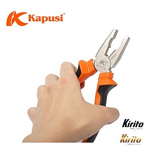 Kìm điện Kapusi Japan kích cỡ 7 inch chính hãng chất liệu thép CRV k8022