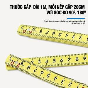 Thước gấp 1m Shinwa