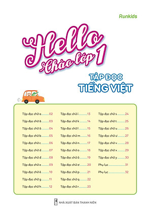 Sách Hello Chào Lớp 1 - Tập Đọc Tiếng Việt