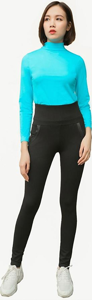 Quần Legging Nữ Gen Bụng Cạp Cao Vicci LGD.11P - Đen