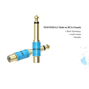 Đầu chuyển Audio 6.5mm Male to RCA Female Vention VDD-C03 - Hàng chính hãng
