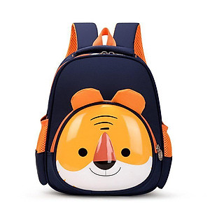 Balo cho bé mẫu giáo 2 3 4 5 tuổi ba lô quả trứng hình thú voi cá mập ngựa hổ  hình nổi 3D1230