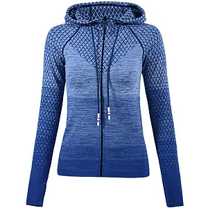 Áo Khoác Thun Nữ Rằn Ri Có Nón Chống Nắng,Tập Thể Thao Ôm Body Siêu Đẹp Mềm Mịn Mỏng Mát