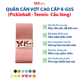Quấn Cán Vợt KINGTEK K-G5S | Overgrip Cao Cấp Cho Pickleball  - Cầu Lông - Tennis | Êm Tay – Chống Trượt – Hút Mồ Hôi