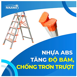 Thang Ghế Nikawa NKA-03 - 3 Bậc - 73cm - Màu Bạc