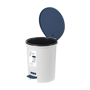Thùng Rác Nhựa Cao Cấp Đạp Chân Nắp Đậy Tròn 12 Lít Inochi Nhật Bản (291 x 282 x 345 mm) - Giao màu ngẫu nhiên