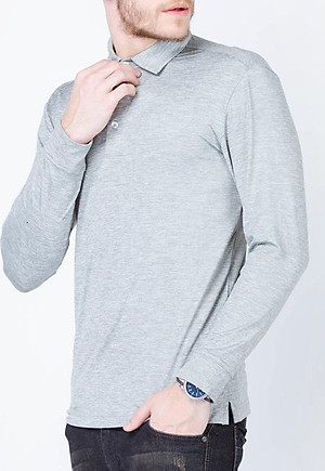 Áo Thun Dài Tay Nam Màu Xám ALIGRO ALGAPD002