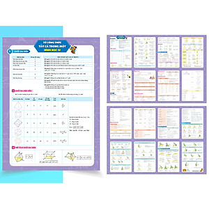 Sách Tờ Công Thức Toán 12 - Tất Cả Trong Một (Đại số và Hình học)