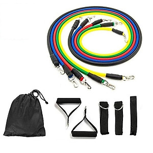 Dây Đàn Hồi Tập Gym - Bộ 11 Dây Kéo Tập Thể Dục, Dây Cao Su Tập Gym, Dây Đàn Hồi Tập Thể Hình, Dây Đàn Hồi Tập Gym, Bộ Dây Tập Thể Lực 11 Món - Hàng chính hãng