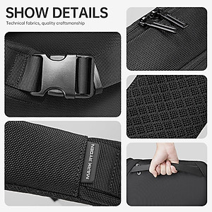 Túi đeo vai đơn MARK RYDEN phong cách mới được làm bằng vải oxford cao cấp, độ dai cao