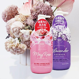 Sữa tắm nước hoa dưỡng trắng da, cấp ẩm Happy Body Wash Hàn Quốc 900g