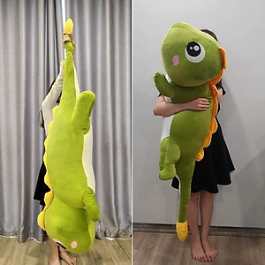 Gấu Bông Khủng Long Mắt Lồi Đuôi Tim Dễ Thương Siêu Cưng (55cm--->160cm) Gối Ôm Khủng Long Đuôi Tim Siêu Mềm Mịn, Êm Ái Hàng Cao Cấp