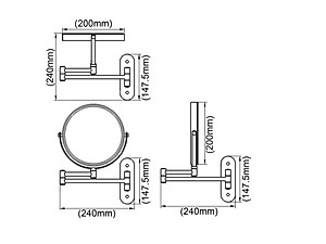 Gương Trang Điểm, Cạo Râu Moen - ACC0415