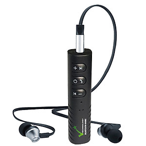 Bộ Sản Phẩm Thiết Bị Chuyển Đổi Âm Thanh VietTech Bluetooth Music và Tai Nghe Langsdom JM26 - Màu Đen - Hàng Chính Hãng