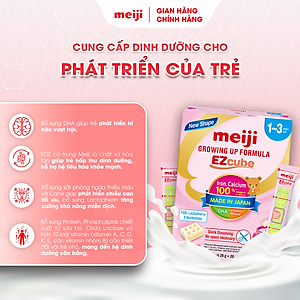 Combo 2 Hộp Sản Phẩm Dinh Dưỡng Công Thức Meiji Growing Up Formula EZcube - Nhập khẩu chính hãng (560g)