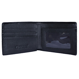 Ví Nam Da Cá Sấu Nguyên Con Nhỏ Huy Hoàng HT2225 (12.5 x 10 cm) - Đen