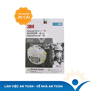 Khẩu trang N95 3M 8210 - Khẩu trang 3d mask đạt chuẩn N95 chống bụi chống độc Khẩu trang 3m phòng dịch chính hãng