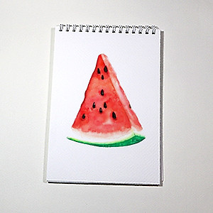 Sổ vẽ A4 vẽ màu nước và chì có vân sang giấy định lượng 260gsm nhập từ Ý, lên màu trong tự nhiên,15 tờ/cuốn MOW260 Green Art - Hàng chính hãng