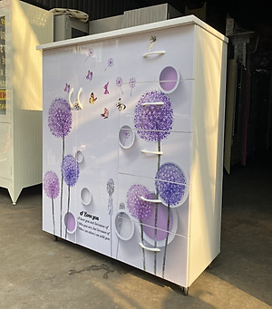 Tủ nhựa đài loan 2 cánh 5 ngăn cho hoa bồ công anh LGBCA25