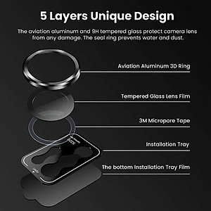 Tấm dán kính cường lực Camera cho Samsung Galaxy S22 Ultra / S23 Ultra / S24 Ultra hiệu HOTCASE KUZOOM AR - công nghệ kế dính tự động, mặt kính AGC sắc nét với độ cứng 9H, trang bị khung tự dán dễ dàng tự dán ở nhà - Hàng nhập khẩu