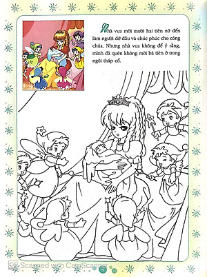 Sách Cổ Tích Tô Màu Công Chúa - Công Chúa Ngủ Trong Rừng
