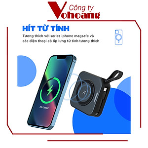 [Mỹ] Sạc dự phòng Energizer QM10001AC Thông minh Sạc nam châm từ tính Dung lượng 10000mAh - Hàng chính hãng 