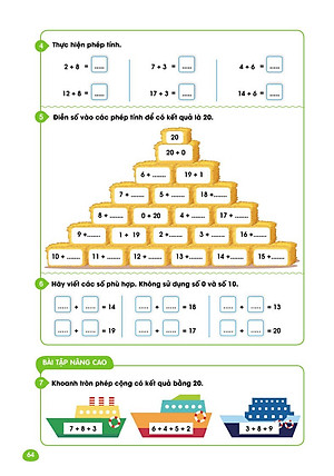 Maths – Sắc màu Toán học: CHINH PHỤC TOÁN TƯ DUY 4-6 +, Level 1