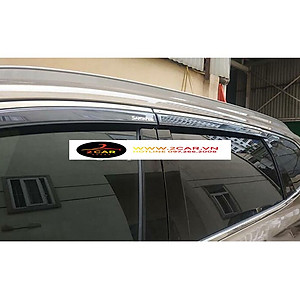 Vè che mưa xe Hyundai Santafe 2016 - 2022 chỉ Inox (hàng cao cấp dày đẹp)