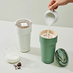 Ly Giữ Nhiệt LocknLock 900ml Thép Phủ Sứ, Có Ống Hút 3 màu - LHC4419