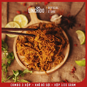 Combo 3 Hộp - Khô Bò Sợi - Tùng Phương Du Ký - Hộp 100 Gram