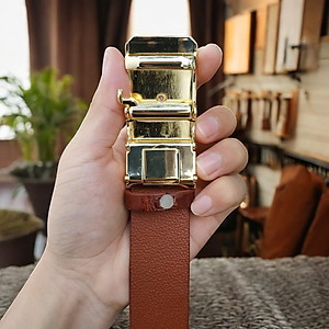 Thắt lưng da cá sấu LIỀN NGUYÊN TẤM. Không có vảy rất dễ sử dụng