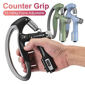Kìm bóp tay, Kìm tập cơ tay dụng cụ tập gym tại nhà điều chỉnh lực 10-100kg có đếm số tự động D Danido
